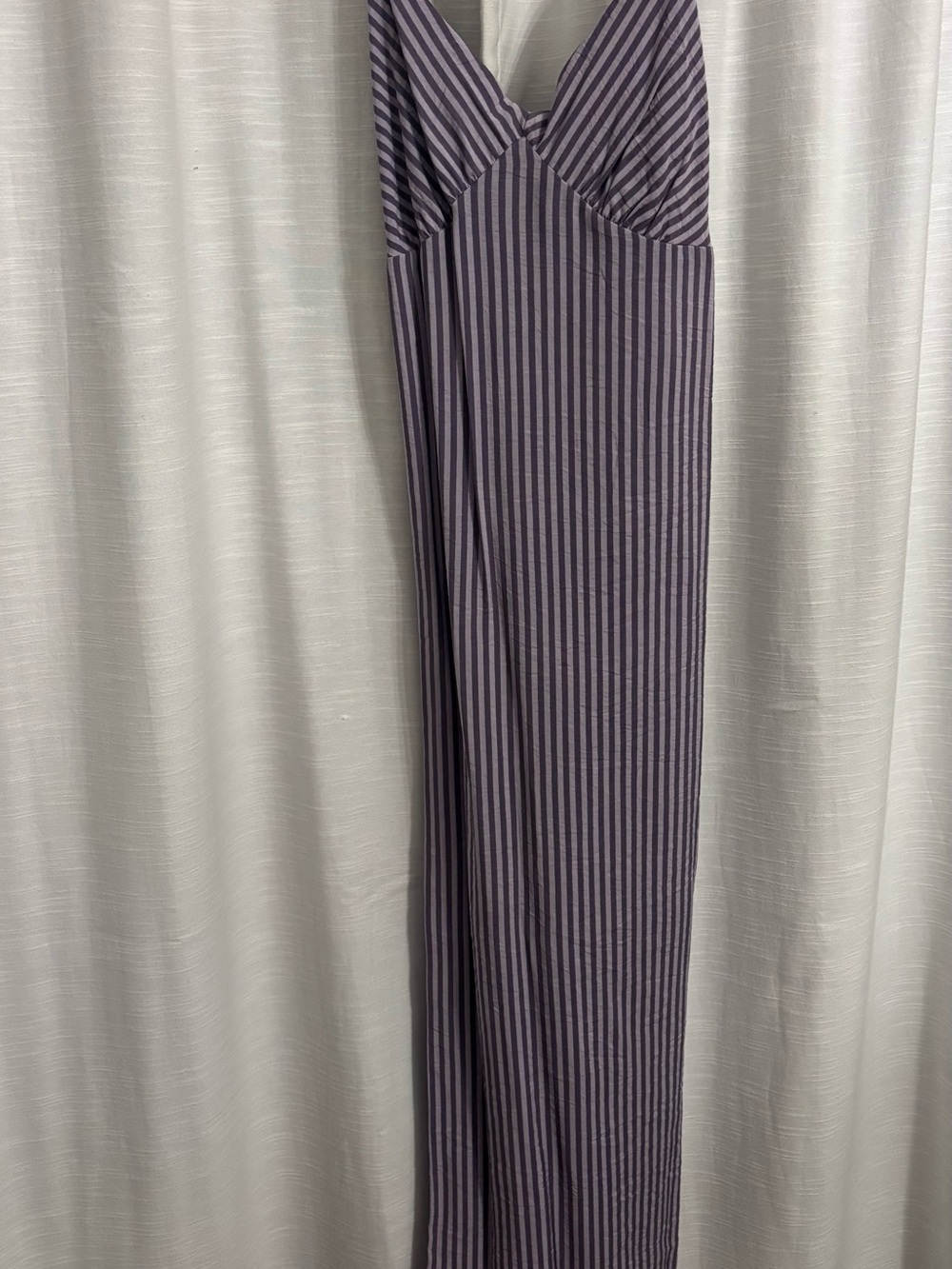 Madewell Striped V-Neck Slip Dress